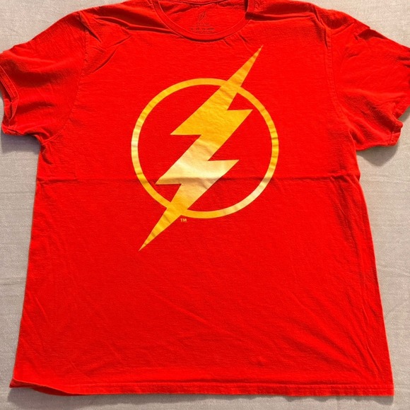 DC Other - DC Comics The Flash Logo T Shirt Mens XL Red Superhero Graphic Tee Cosplay